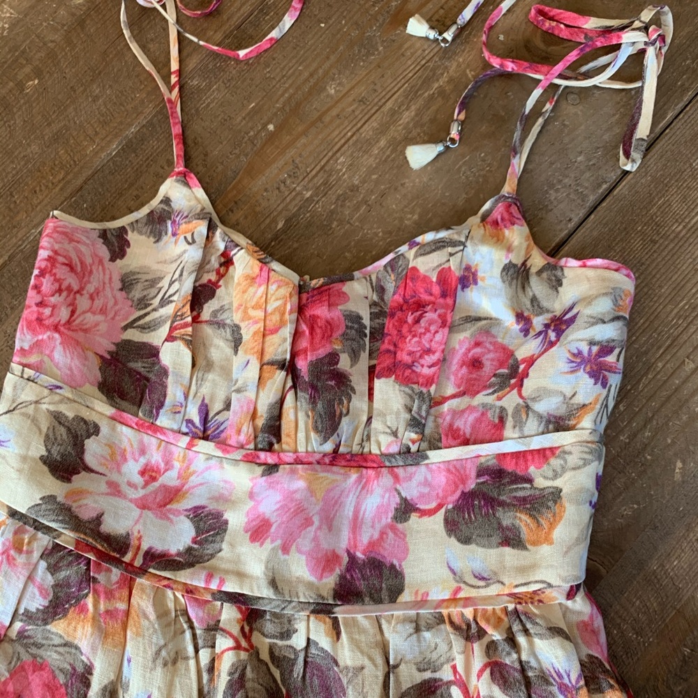 🔥Zimmermann “Honor Tie” Dress BNWT size 1/US4 - Picture 3 of 12